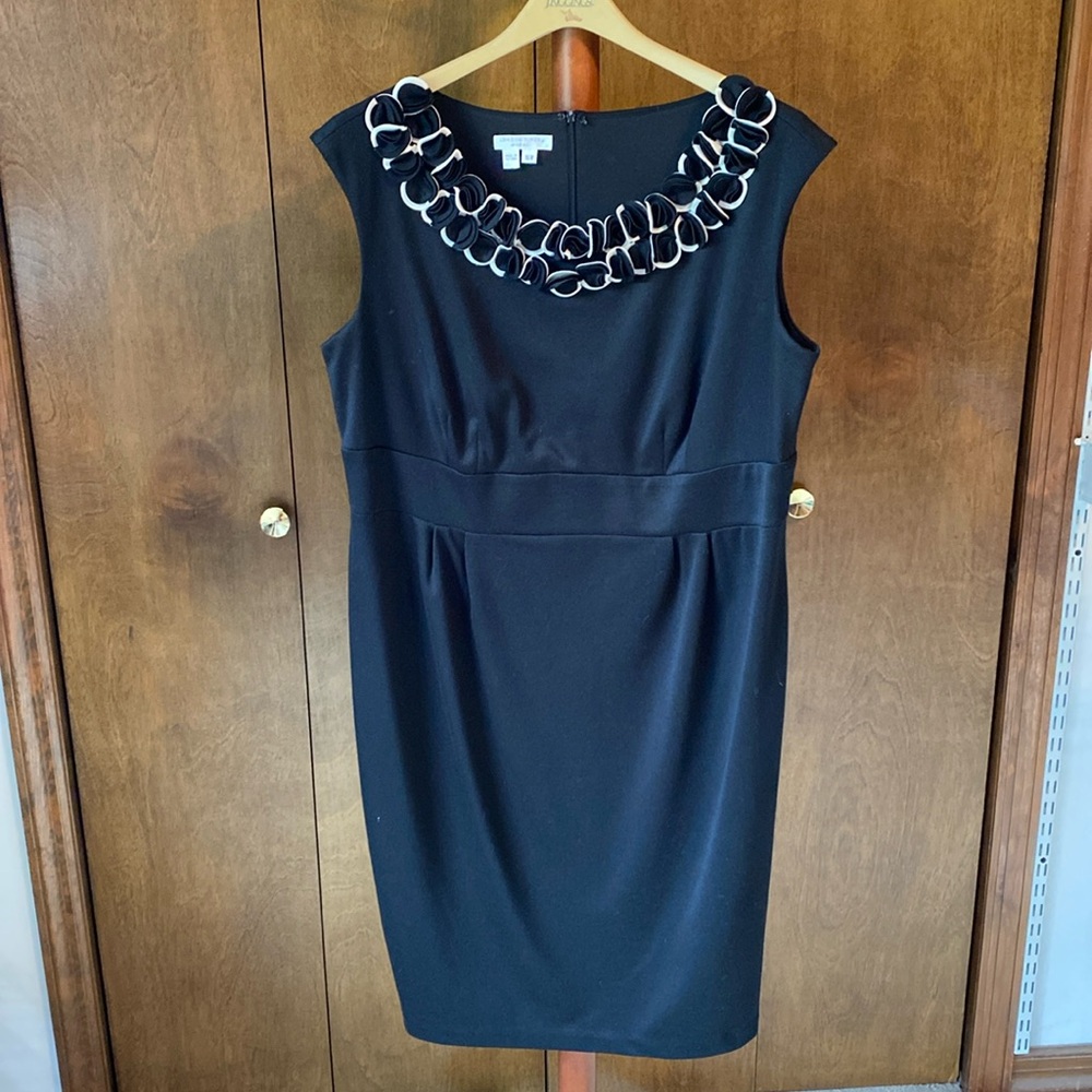 Black sheath dress
